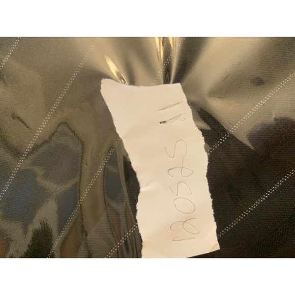 Zacchi Classico Italiana Mens 44L 39L Charcoal Pinstripe Wool Suit - Picture 8 of 8